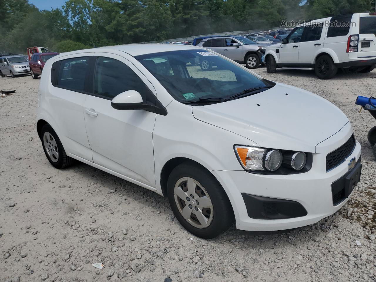 2013 Chevrolet Sonic Ls White vin: 1G1JA6SH2D4197994