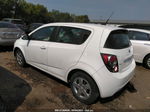 2014 Chevrolet Sonic Ls White vin: 1G1JA6SH2E4172983