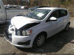 2014 Chevrolet Sonic Ls White vin: 1G1JA6SH2E4206940