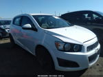 2013 Chevrolet Sonic Ls White vin: 1G1JA6SH3D4187877