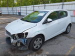 2014 Chevrolet Sonic Ls Auto White vin: 1G1JA6SH3E4141175