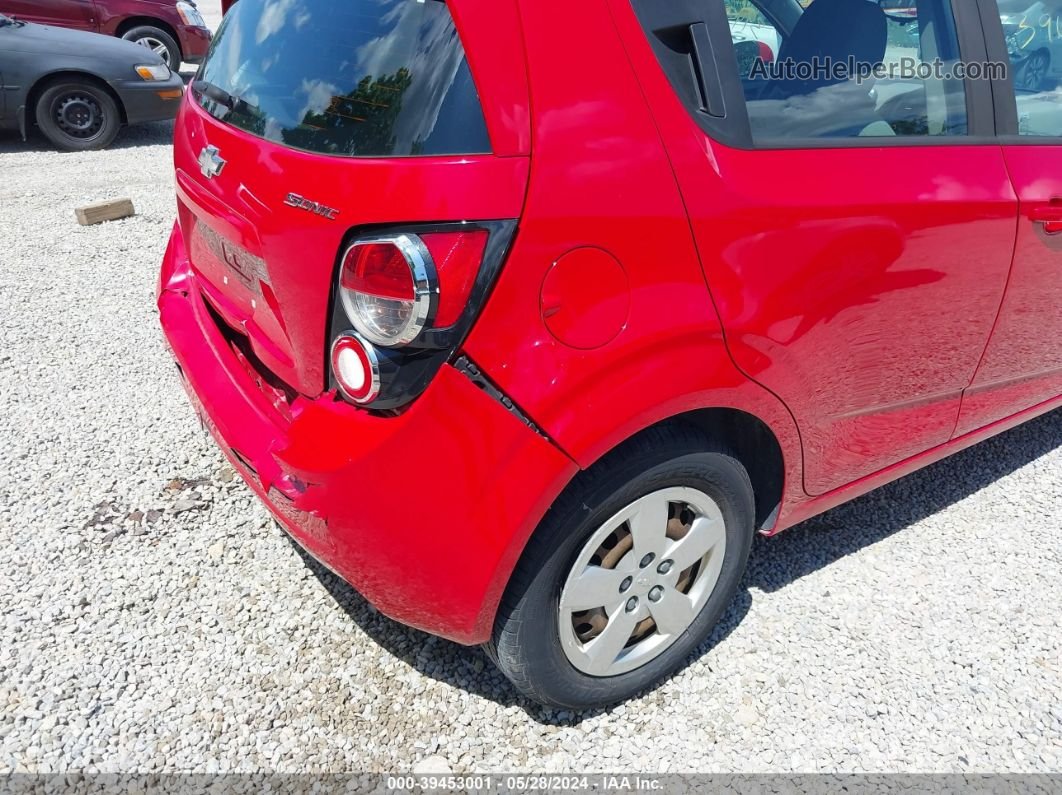 2013 Chevrolet Sonic Ls Auto Red vin: 1G1JA6SH4D4107549