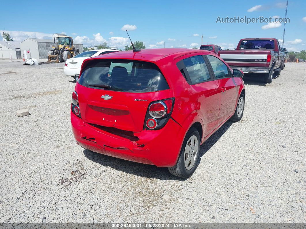 2013 Chevrolet Sonic Ls Auto Red vin: 1G1JA6SH4D4107549