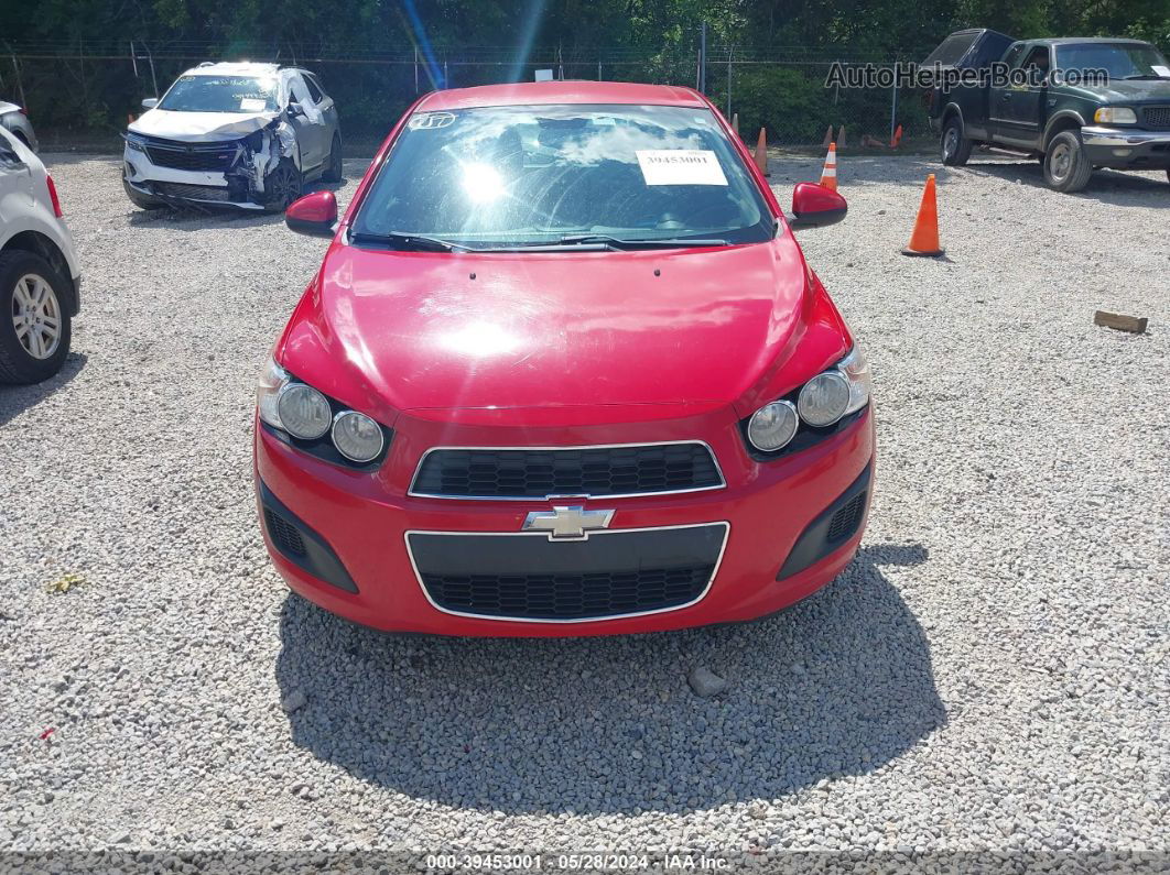 2013 Chevrolet Sonic Ls Auto Red vin: 1G1JA6SH4D4107549