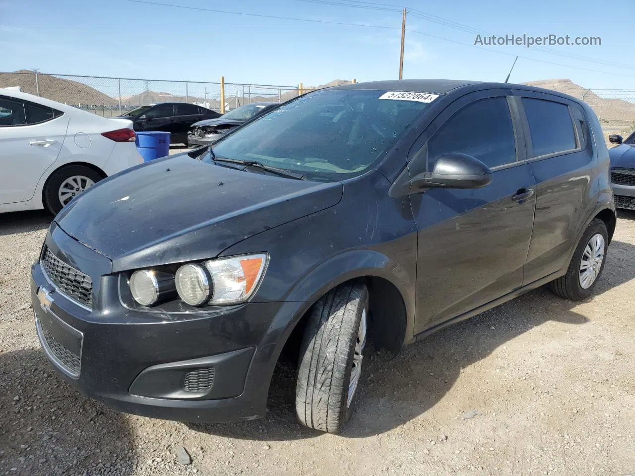 2014 Chevrolet Sonic Ls Black vin: 1G1JA6SH4E4117712