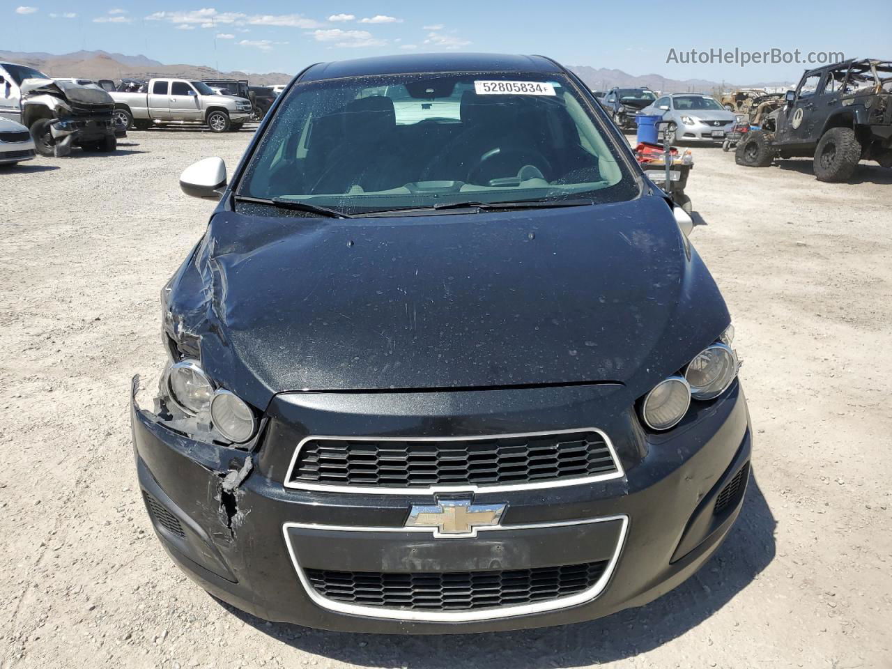 2013 Chevrolet Sonic Ls Black vin: 1G1JA6SH7D4122417