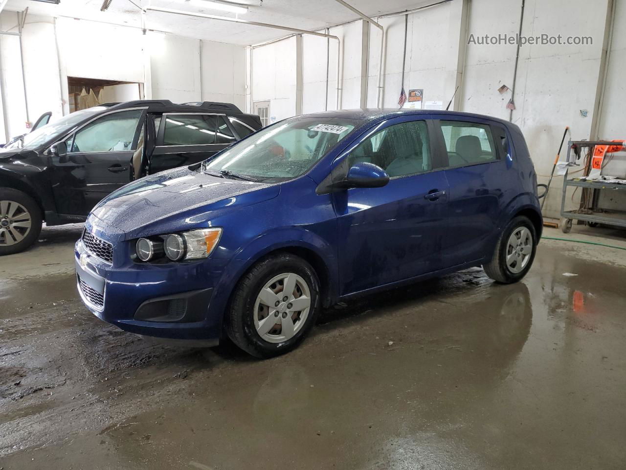 2013 Chevrolet Sonic Ls Синий vin: 1G1JA6SHXD4230630