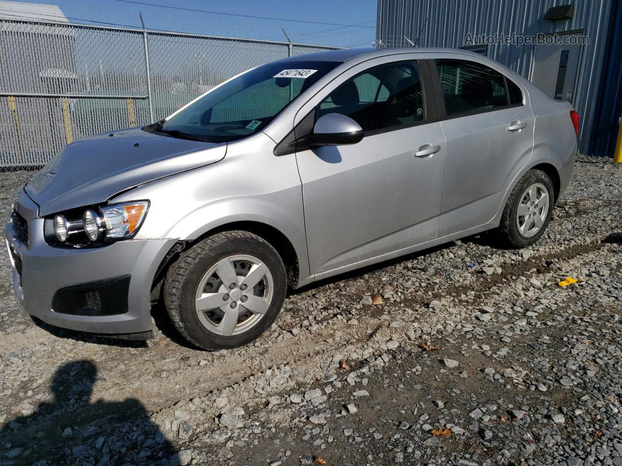 2014 Chevrolet Sonic Ls Silver vin: 1G1JB5EH6E4122011