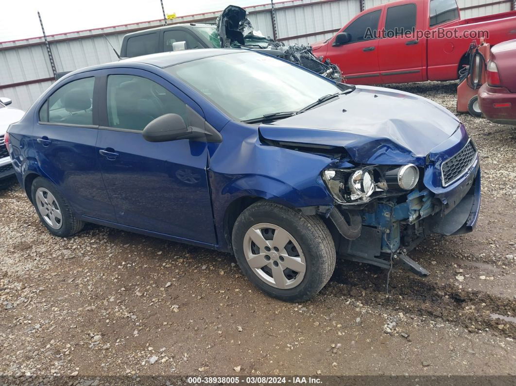 2013 Chevrolet Sonic Ls Manual Blue vin: 1G1JB5SH1D4153380