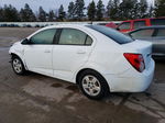 2013 Chevrolet Sonic Ls White vin: 1G1JB5SH3D4123779