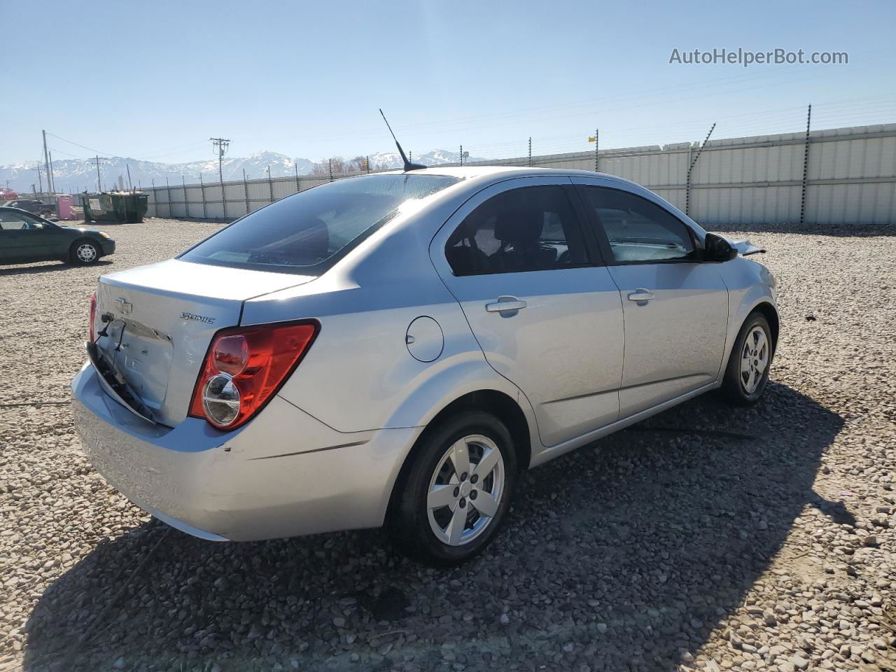 2013 Chevrolet Sonic Ls Silver vin: 1G1JB5SH7D4114809