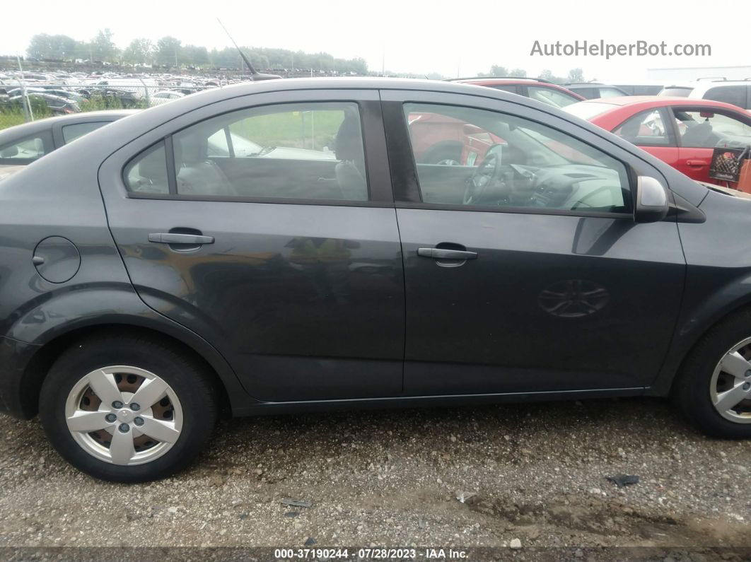 2013 Chevrolet Sonic Ls Gray vin: 1G1JB5SH9D4149576