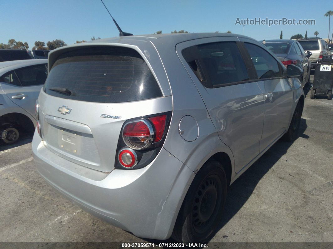 2014 Chevrolet Sonic Ls Silver vin: 1G1JB6SGXE4125611