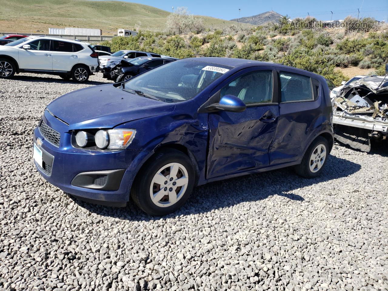 2013 Chevrolet Sonic Ls Синий vin: 1G1JB6SH0D4187431