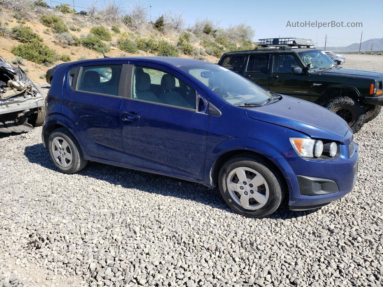 2013 Chevrolet Sonic Ls Синий vin: 1G1JB6SH0D4187431