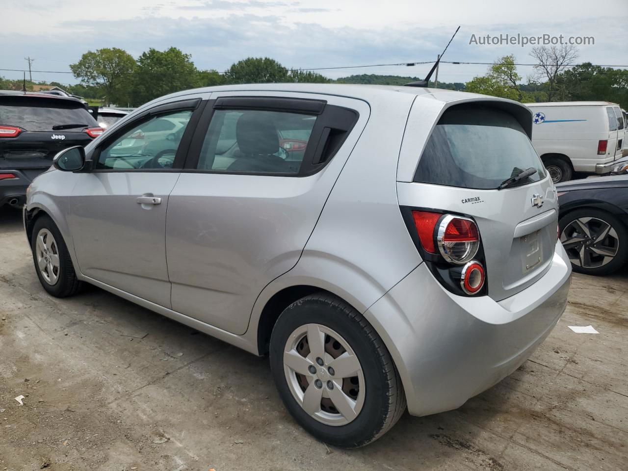 2013 Chevrolet Sonic Ls Silver vin: 1G1JB6SH5D4179048