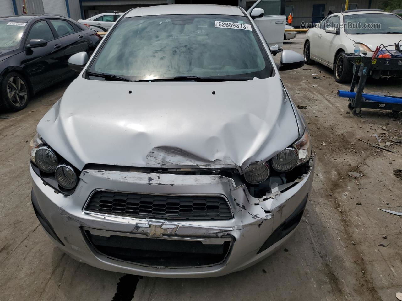 2013 Chevrolet Sonic Ls Серебряный vin: 1G1JB6SH5D4179048