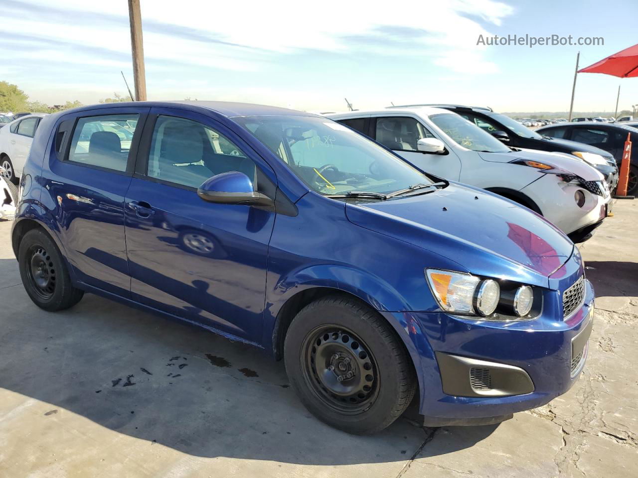 2014 Chevrolet Sonic Ls Blue vin: 1G1JB6SH5E4101712