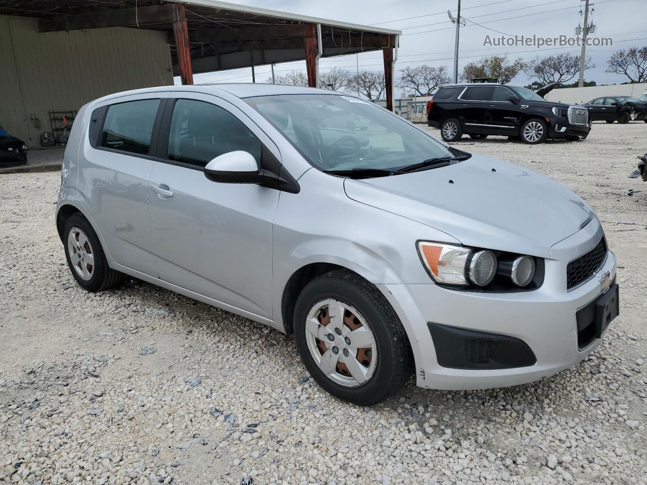 2014 Chevrolet Sonic Ls Silver vin: 1G1JB6SH9E4155451