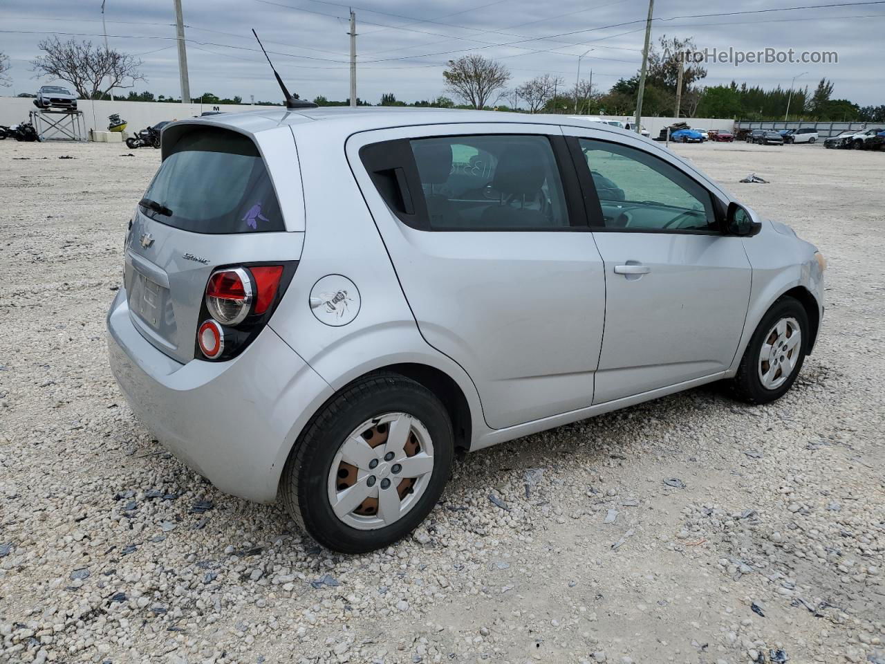 2014 Chevrolet Sonic Ls Silver vin: 1G1JB6SH9E4155451