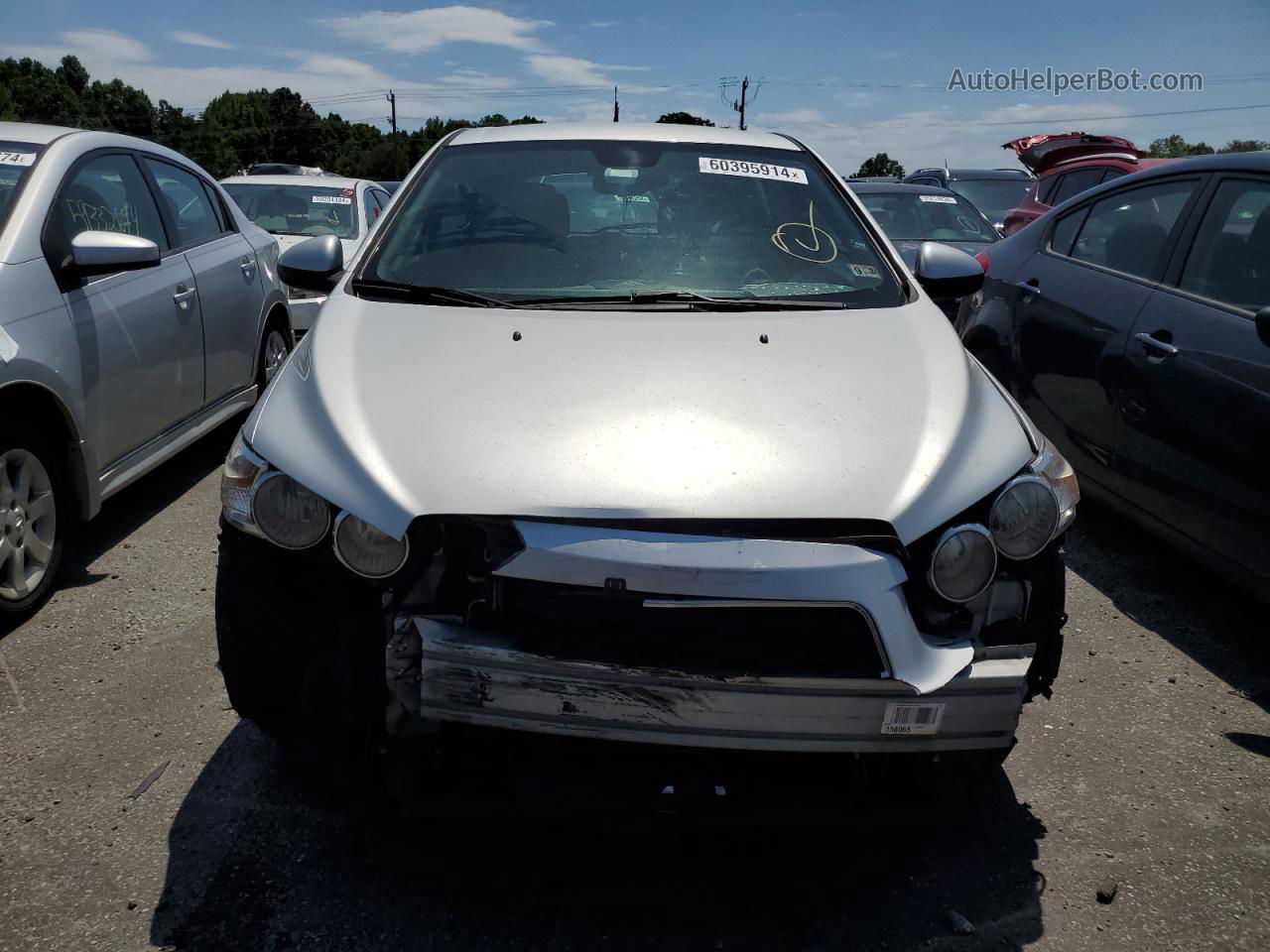 2013 Chevrolet Sonic Ls Silver vin: 1G1JB6SHXD4121436