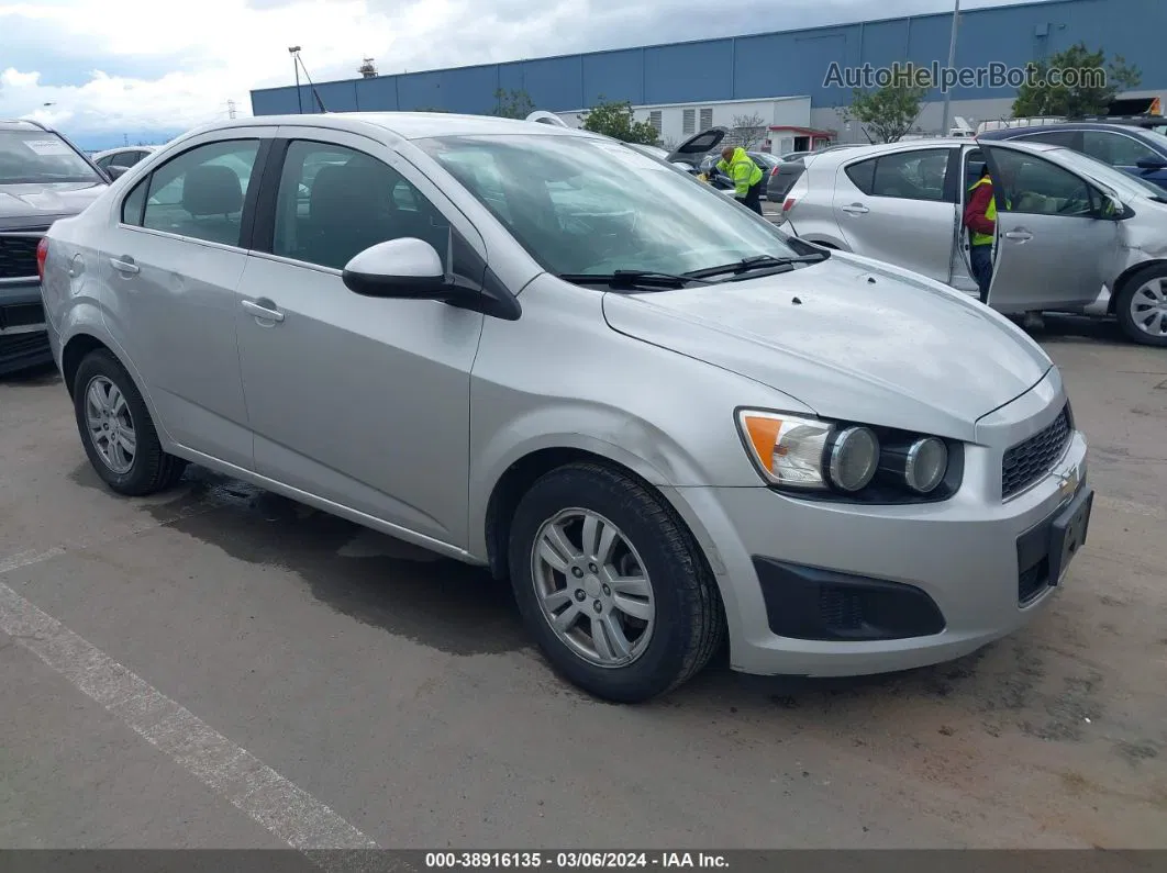 2014 Chevrolet Sonic Lt Auto Silver vin: 1G1JC5SB0E4129985