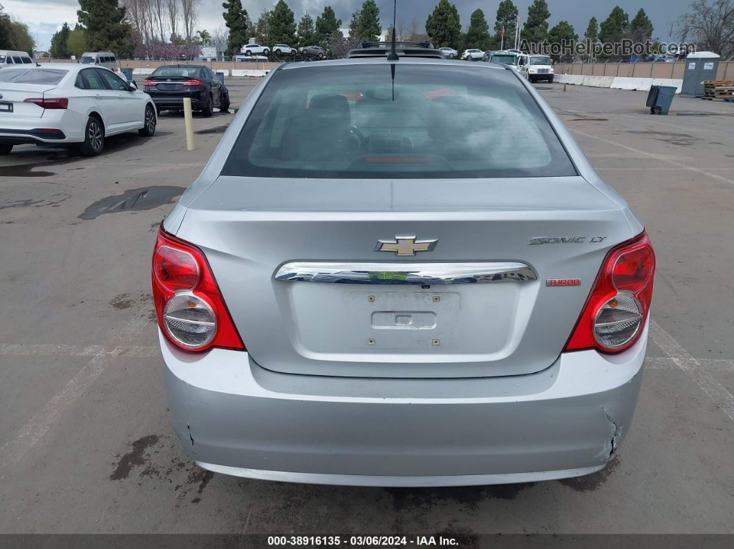 2014 Chevrolet Sonic Lt Auto Silver vin: 1G1JC5SB0E4129985