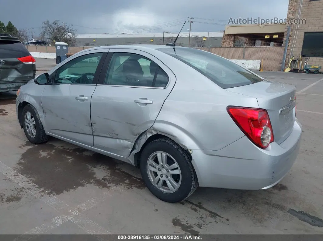 2014 Chevrolet Sonic Lt Auto Silver vin: 1G1JC5SB0E4129985