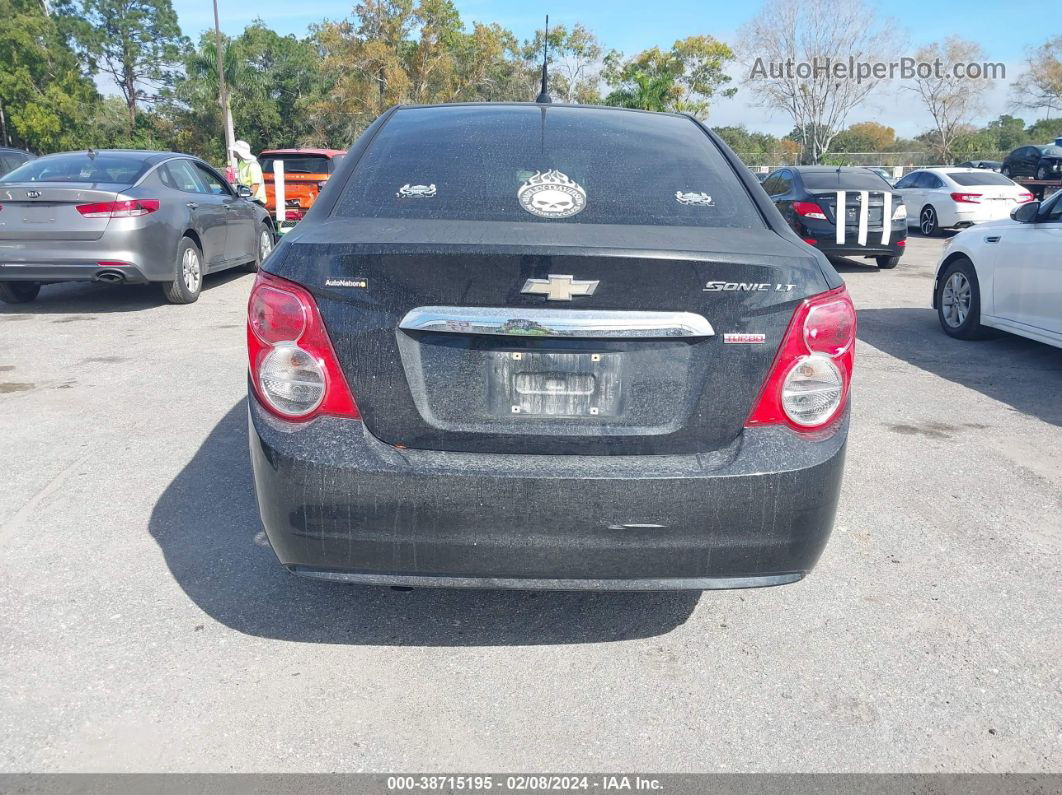 2013 Chevrolet Sonic Lt Auto Black vin: 1G1JC5SB2D4155387