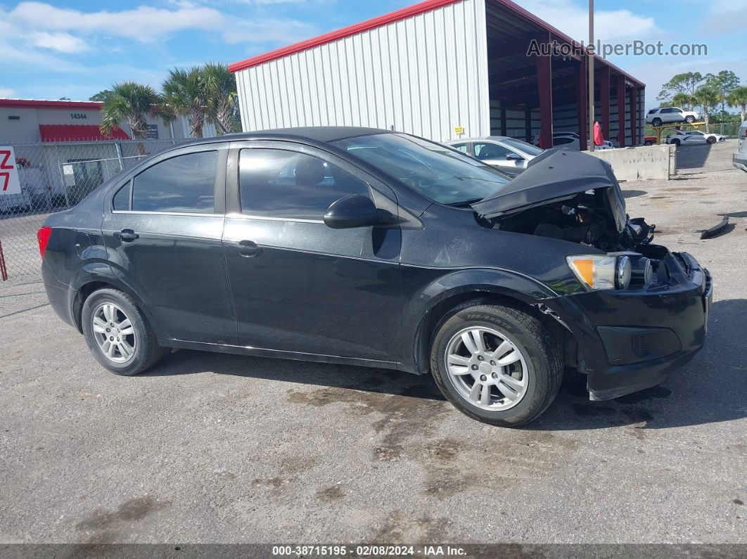 2013 Chevrolet Sonic Lt Auto Black vin: 1G1JC5SB2D4155387