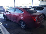 2013 Chevrolet Sonic Lt Red vin: 1G1JC5SB2D4205639