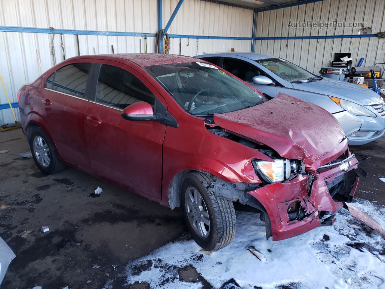 2013 Chevrolet Sonic Lt Red vin: 1G1JC5SB2D4205639