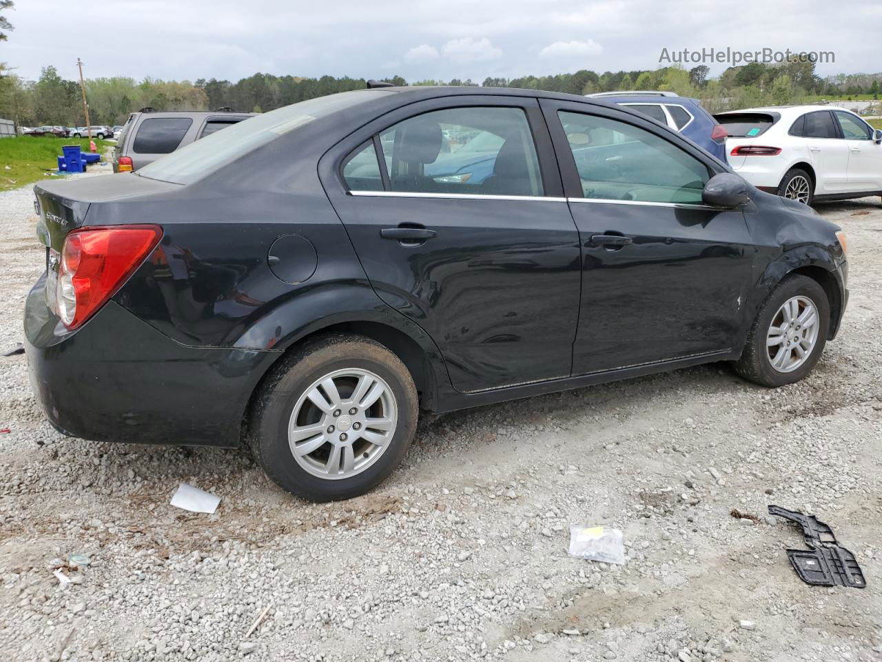 2014 Chevrolet Sonic Lt Black vin: 1G1JC5SB2E4155701