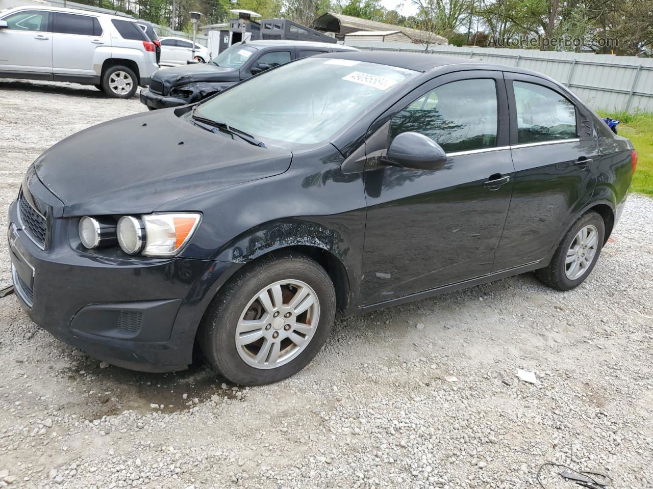 2014 Chevrolet Sonic Lt Black vin: 1G1JC5SB2E4155701