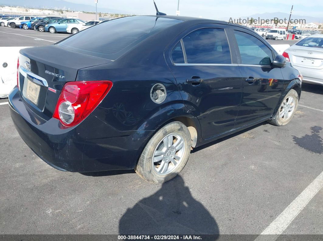 2013 Chevrolet Sonic Lt Auto Black vin: 1G1JC5SB3D4109695