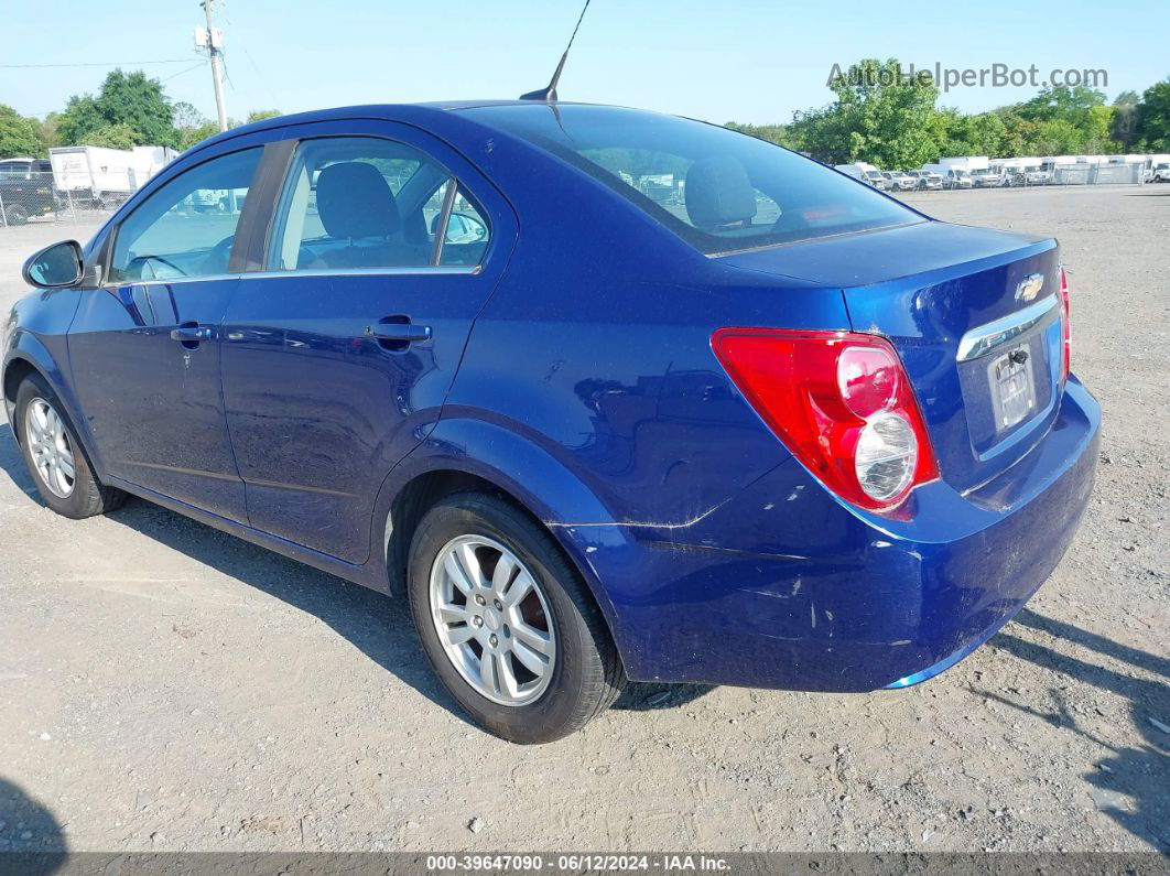 2013 Chevrolet Sonic Lt Auto Blue vin: 1G1JC5SB3D4149517