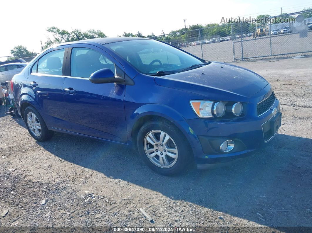 2013 Chevrolet Sonic Lt Auto Blue vin: 1G1JC5SB3D4149517