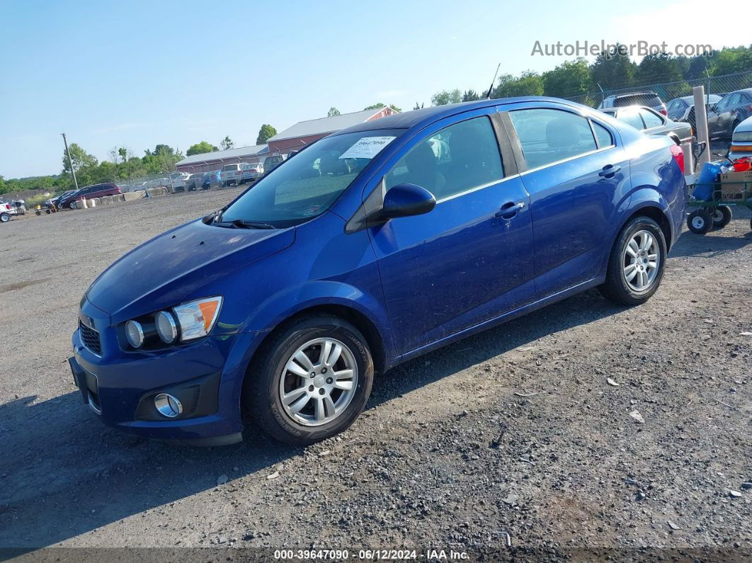 2013 Chevrolet Sonic Lt Auto Blue vin: 1G1JC5SB3D4149517