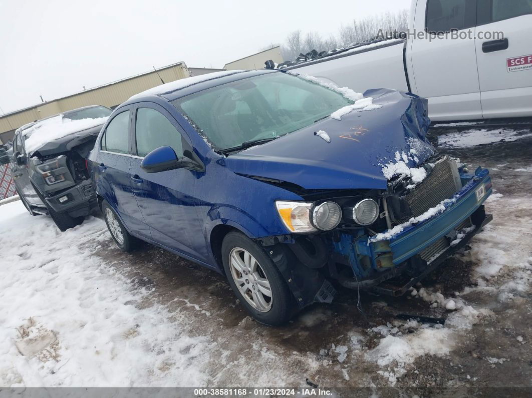 2013 Chevrolet Sonic Lt Синий vin: 1G1JC5SB5D4105969