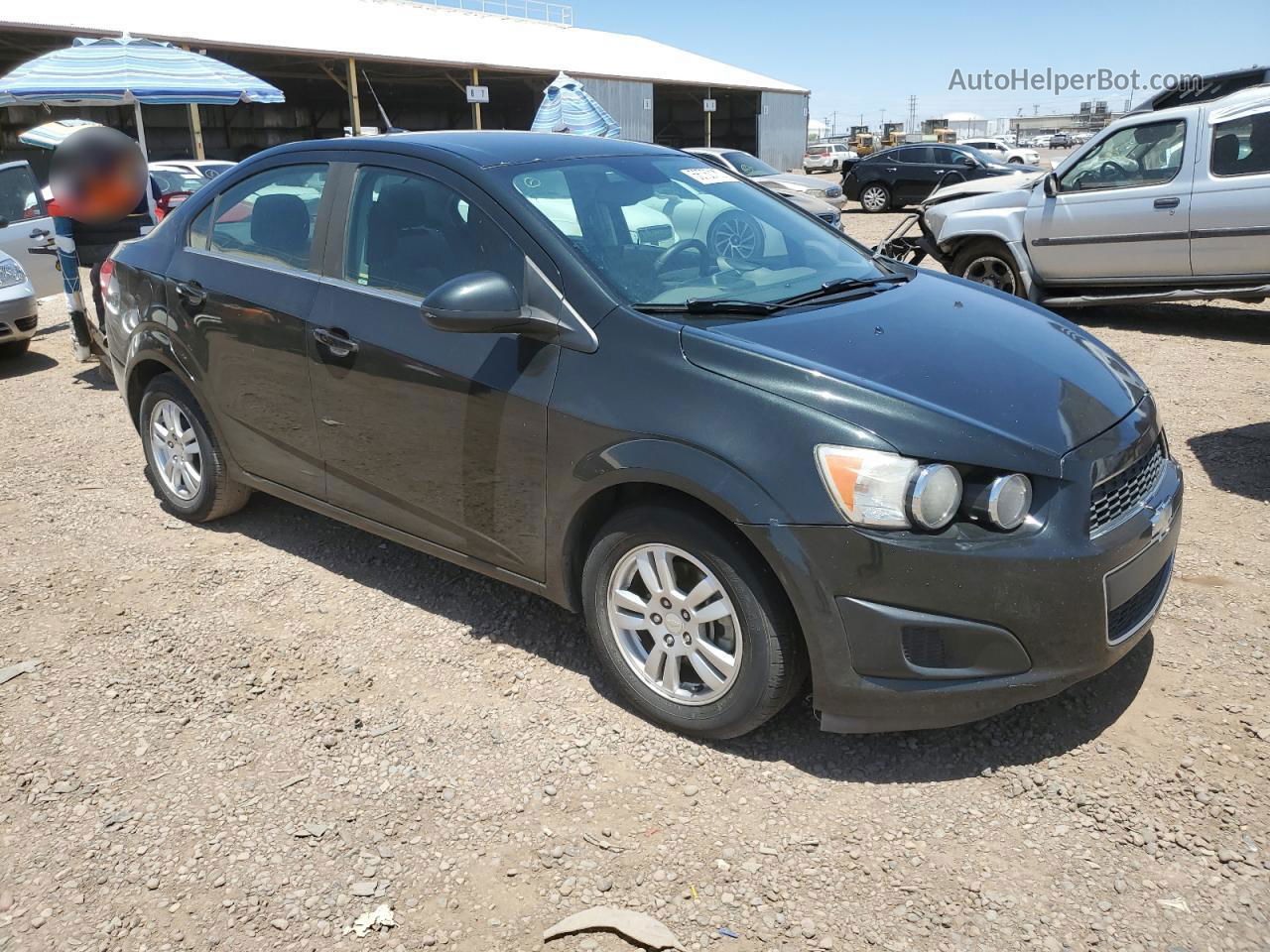 2013 Chevrolet Sonic Lt Green vin: 1G1JC5SB6D4191227