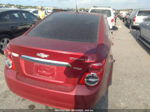 2013 Chevrolet Sonic Lt Red vin: 1G1JC5SB6D4225666