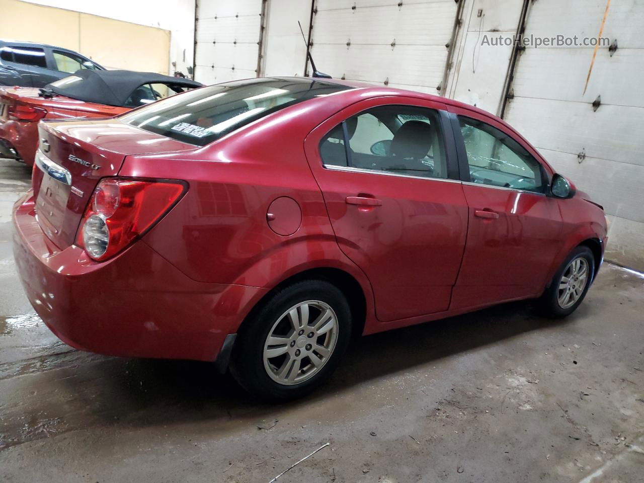 2013 Chevrolet Sonic Lt Red vin: 1G1JC5SB8D4134589