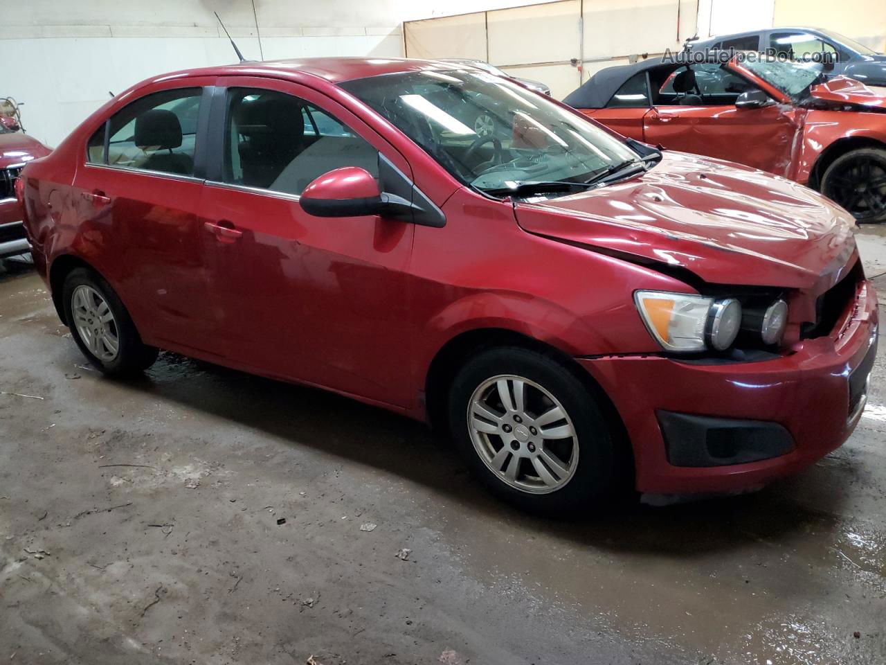 2013 Chevrolet Sonic Lt Red vin: 1G1JC5SB8D4134589