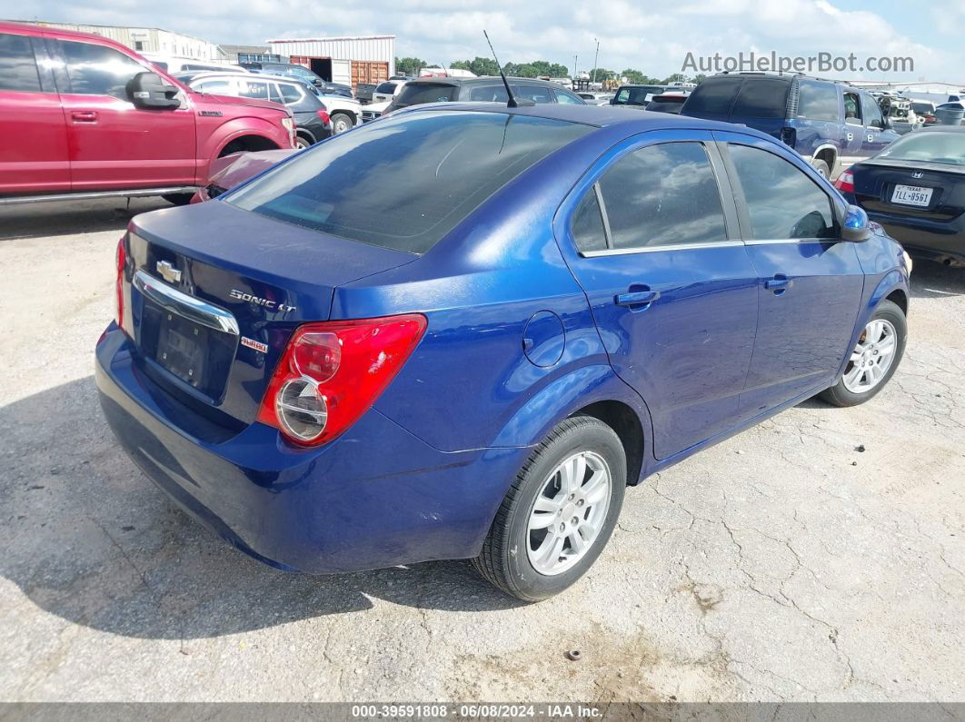 2013 Chevrolet Sonic Lt Auto Blue vin: 1G1JC5SB8D4153207