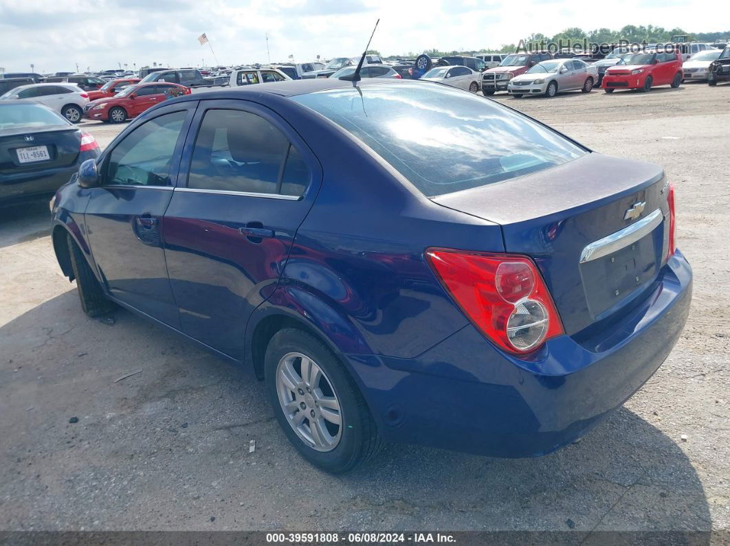 2013 Chevrolet Sonic Lt Auto Blue vin: 1G1JC5SB8D4153207