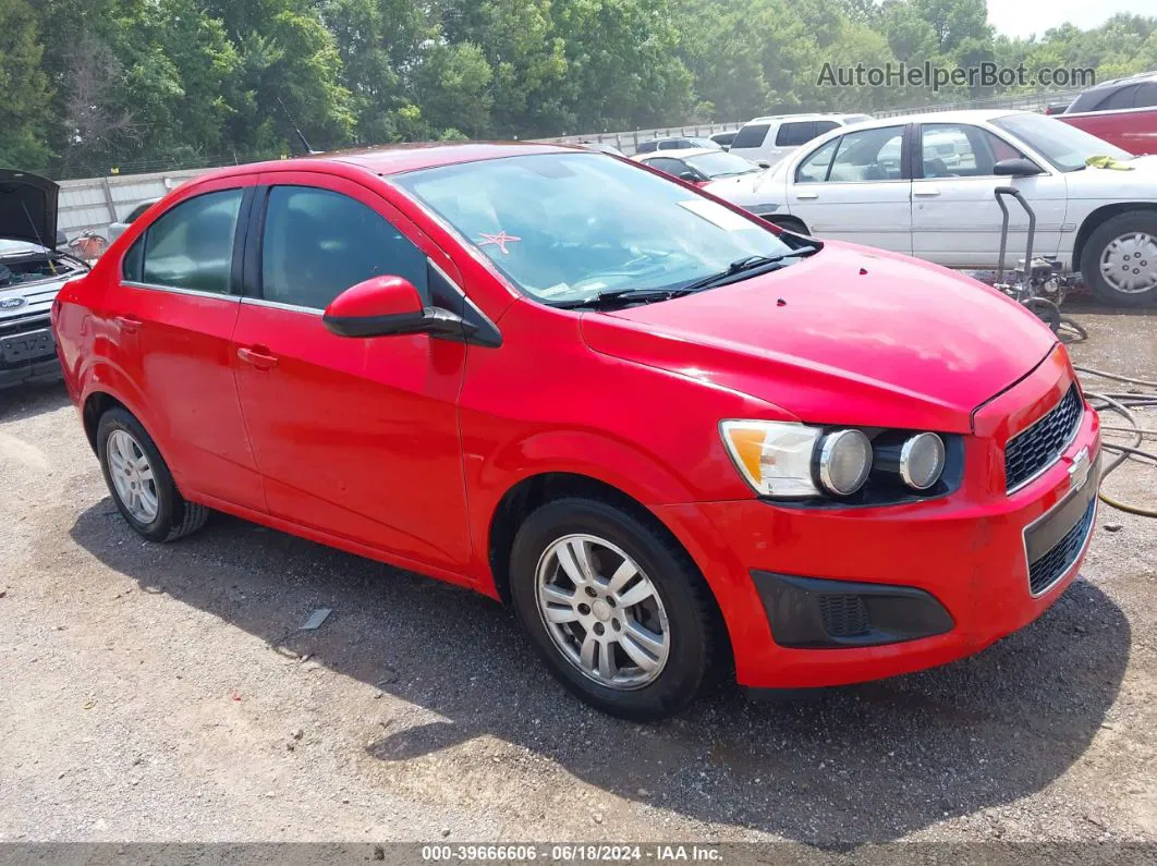 2013 Chevrolet Sonic Lt Auto Red vin: 1G1JC5SB8D4163073