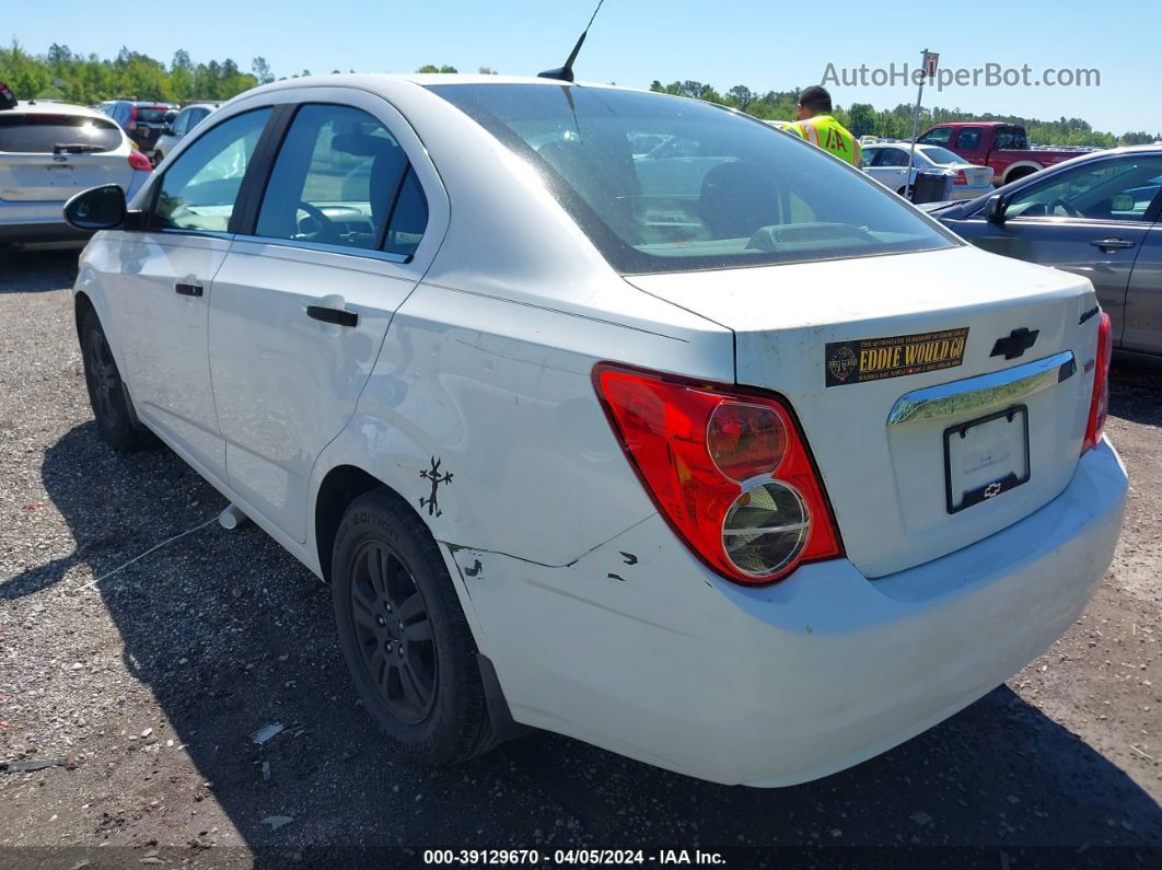 2013 Chevrolet Sonic Lt Auto White vin: 1G1JC5SB8D4241027