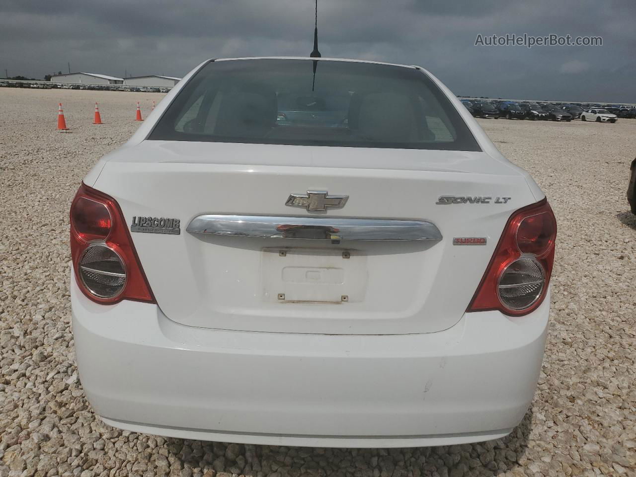 2014 Chevrolet Sonic Lt White vin: 1G1JC5SB9E4237456