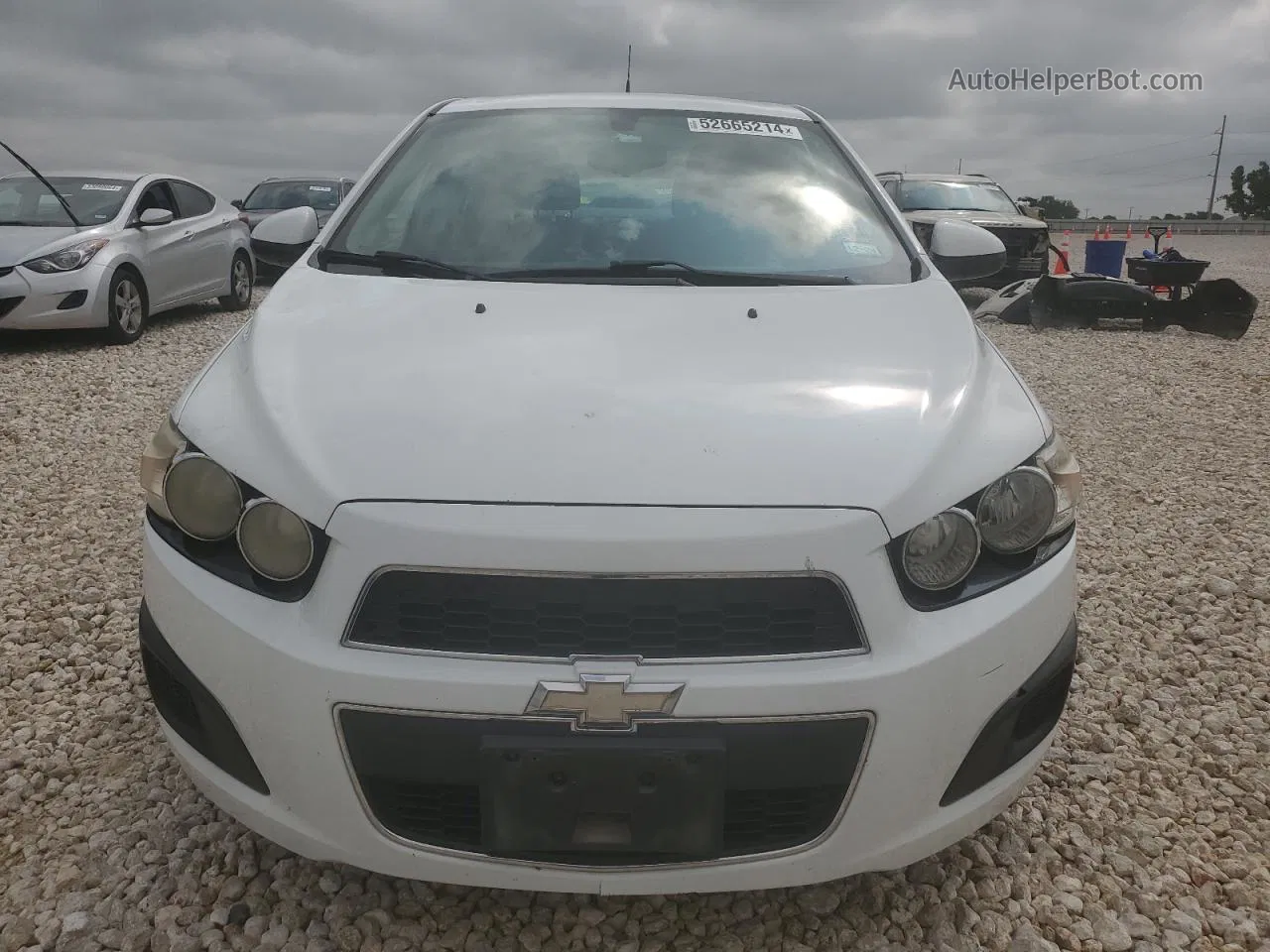 2014 Chevrolet Sonic Lt White vin: 1G1JC5SB9E4237456