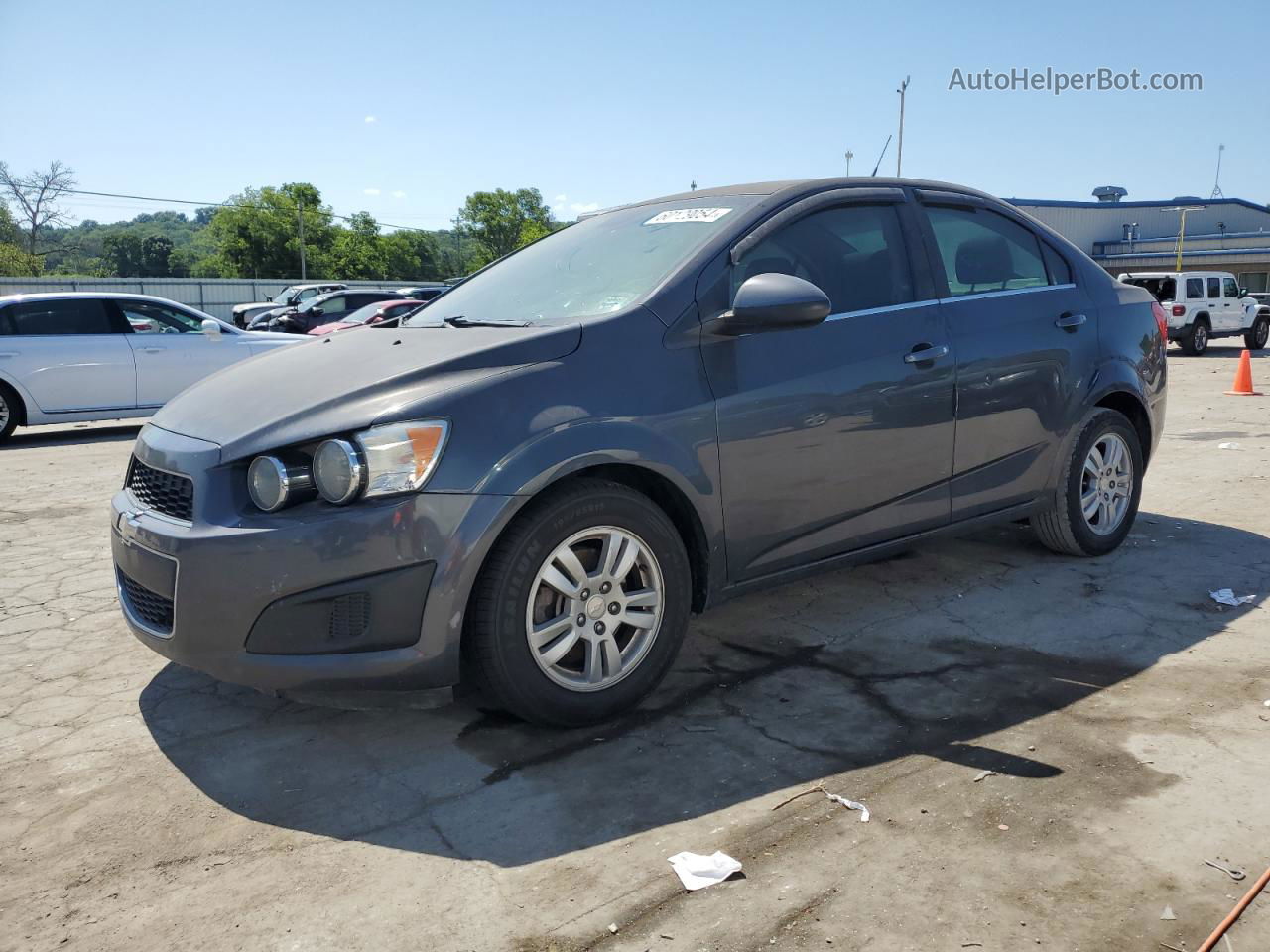 2013 Chevrolet Sonic Lt Gray vin: 1G1JC5SBXD4215318